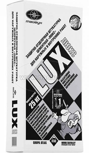 Универсальная цементная штукатурка Lux, 25 кг