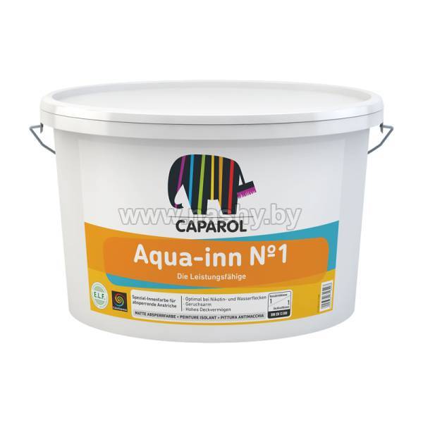 Aqua-inn No.1 Матовая высокоукрывистая краска с изолирующими свойствами для внутренних работ