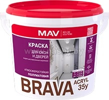Краска BRAVA АCRYL 35у для окон и дверей