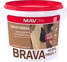 Шпатлевка BRAVA ACRYL PROFI-1 для изделий из древесины