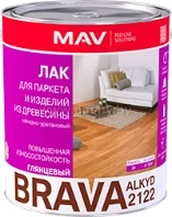 Лак BRAVA ALKYD 2122 для паркета и изделий из древесины